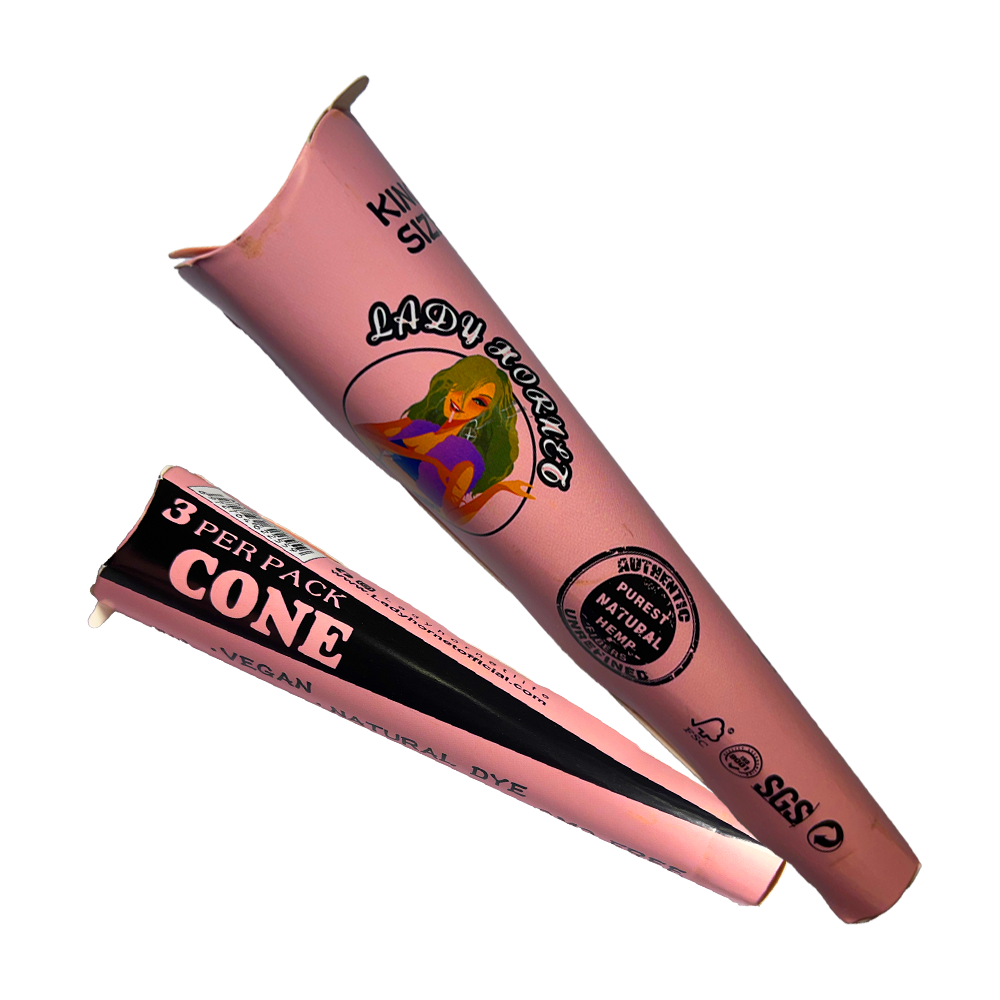 Conos Lady Hornet King Size x3 - Papel Natural Vegano - TOKE