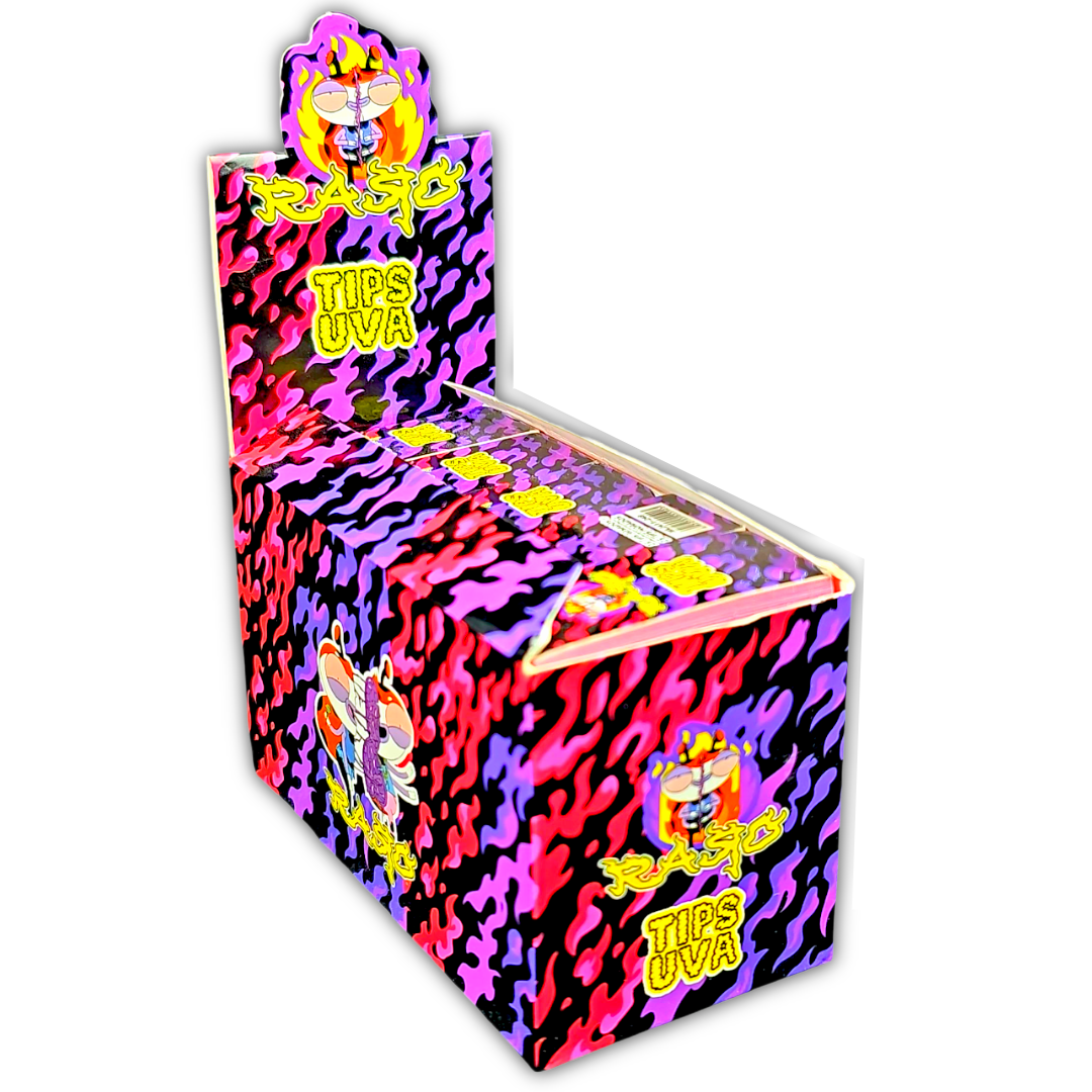 Filtros RARO Sabor Uva - Display x25 Libros - TOKE