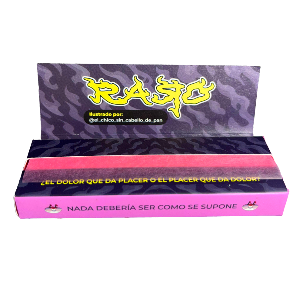 Papel de Arroz Rosa RARO - Combustión Lenta y Diseño Único - TOKE