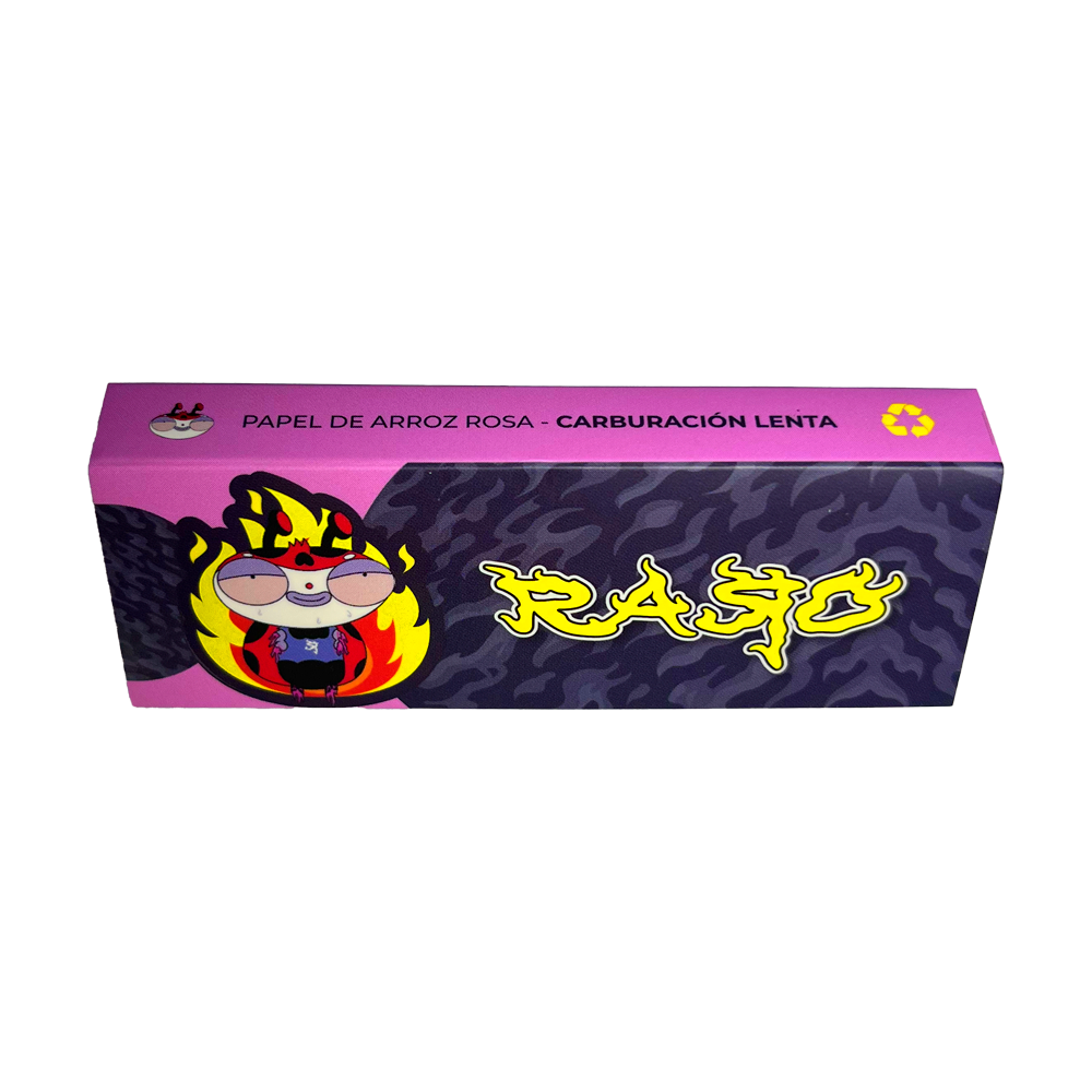 Papel de Arroz Rosa RARO - Combustión Lenta y Diseño Único - TOKE